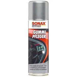 SONAX Gummi Pfleger 300 ml - Optimaler Schutz für Gummi - Autopflege & Motorradpflege: Verlängert die Lebensdauer von Gummiteilen, hält sie elastisch und verhindert das Festfrieren von Türdichtungen.