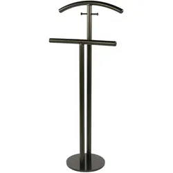 Kleiderständer Onul aus Metall in Bronze mit Anti-Rutsch-Streifen - Praktischer Kleiderständer aus elegantem Metall in Bronze, ideal zur übersichtlichen Aufbewahrung von Kleidung. Mit Anti-Rutsch-Streifen für sicheren Halt und einem modernen Design, das jeden Raum stilvoll ergänzt.