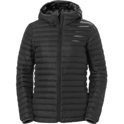 Helly Hansen Damen Jacke Sirdal Hooded Insulator, Schwarz, S - Outdoor Freizeitjacke mit recycelter ECOLoft Air SR-Isolierung für hervorragendes Wärme-Gewichts-Verhältnis, ideal für wechselhafte Bedingungen.