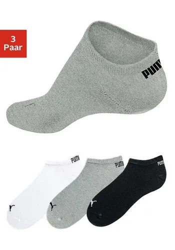 PUMA Sneakersocken (3-Paar) mit eingestricktem Markenlogo