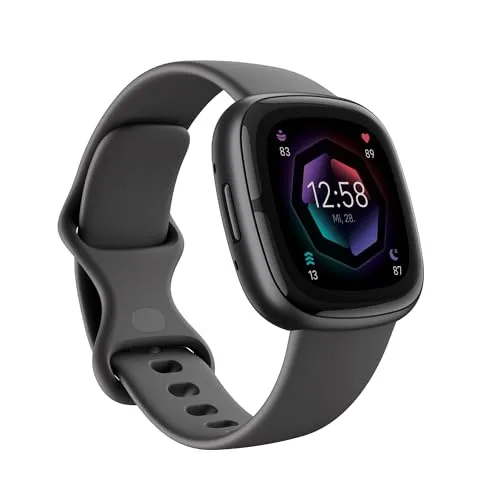 Google Fitbit Sense 2 - Smartwatch für Damen und Herren, integriertes GPS, EKG und Stressmanagement für ein gesünderes Leben