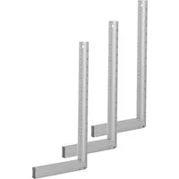 STAHLWERK Flachwinkel Aluminium-Anschlagwinkel 3er-Set - Hochwertige Anschlagwinkel aus Aluminium, ideal für präzise 90°-Messungen, robust und langlebig, perfekt für Handwerker und DIY-Projekte.