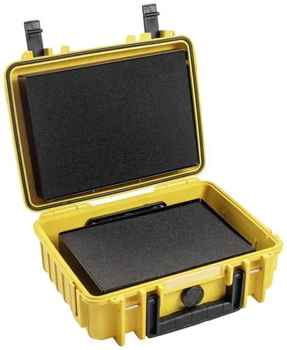 B&W Kunststoffkoffer battery.case 1000/Y - P908.08 - Robuster Kunststoffkoffer mit einzigartigem Sicherheitssystem für den sicheren Transport von Lithium-Akkus. Ideal für Kamerazubehör, schützt vor Gasen und Rußbildung.