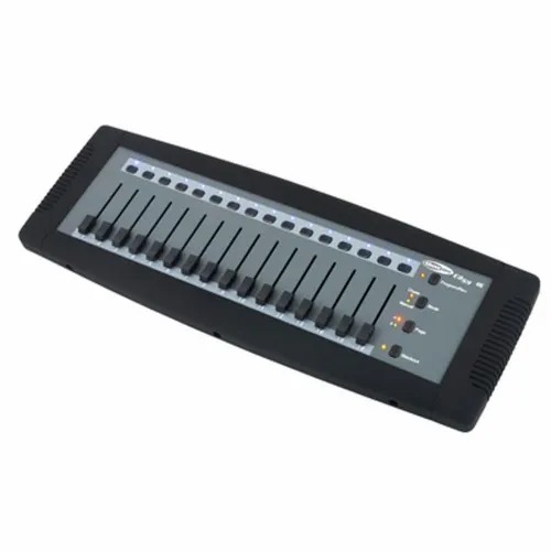 Showtec Fademaster 16 Channel DMX Controller - Lichtsteuerung für kleine Shows, programmierbar mit 12 Szenen und integriertem Lauflicht für kreative Effekte. Ideal für professionelle Lichtgestaltung!
