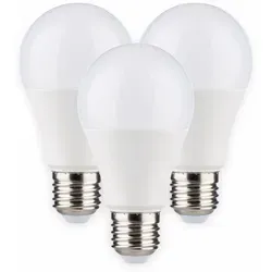 Müller-Licht LED Leuchtmittel Birnenform A55 7W = 40W E27 matt 470lm Ra95 Flicker-Free warmweiß 2700K 180° 3 x