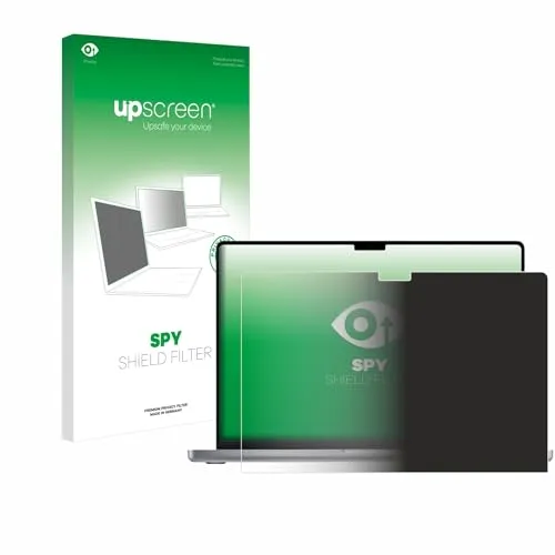 upscreen Blickschutzfilter für Apple MacBook Pro 16" 2021 Privacy Filter Blickschutzfolie Sichtschutz-Folie [Blaulichtfilter, Anti-Reflex]