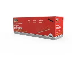 Pest-Stop Bird Spikes Professionelle Vogelspikes PSPBS10 - Effektiver Vogelschutz - Pflegemittel & Schädlingsbekämpfung: 5 Meter langlebige, UV-resistente Vogelspikes aus robustem Stahl für zuverlässigen Schutz vor unerwünschten Vögeln.