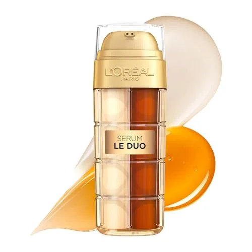 L'Oréal Paris Age Perfect Revitalisierendes Duo Serum - Anti-Faltenprodukte mit Kollagen und Vitamin B3&C, revitalisiert die Haut und sorgt für ein jugendliches Strahlen, ideal für Tages- und Nachtpflege.