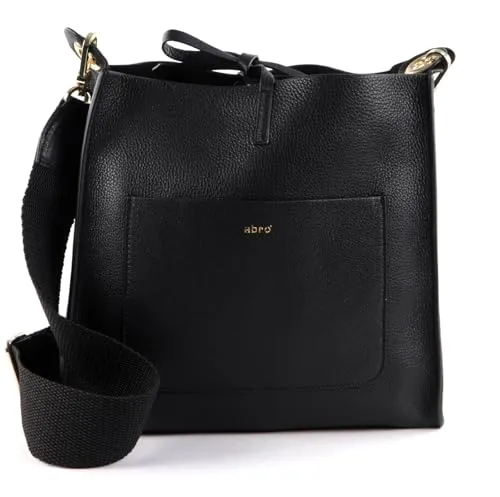 abro Umhängetasche Leather Dalia (Set, 2-tlg) - Elegante Umhängetasche aus 100% Rindsleder mit geräumigem Hauptfach und passender Utensilientasche. Ideal für stilbewusste Frauen, die Funktionalität und Design schätzen.