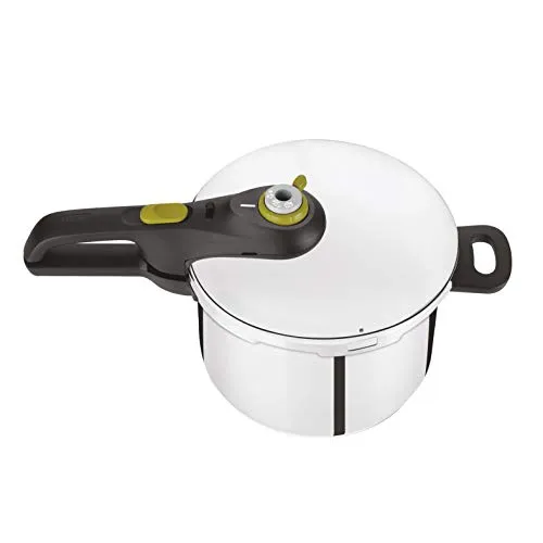 Tefal P2530737 Secure 5 Neo Schnellkochtopf 6 L - Hochwertiger Schnellkochtopf mit 2-Stufen-Garregler für optimale Garung; ideal für Fleisch, Fisch, Gemüse und mehr. Sicher und vielseitig, passend für alle Herdarten.