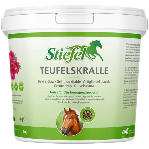 Stiefel Teufelskralle Pellet, gutes für den Bewegungsapparat, 1 kg Eimer