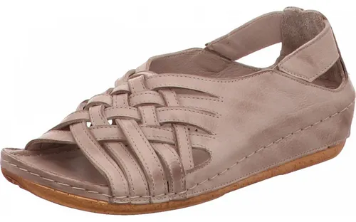 Gemini Sandaletten, Stadtbd.b.25mm o.Fußb in grau, Gr. 40 - Elegante Gemini Sandaletten in Taupe, ideal für vielfältige Anlässe. Die kunstvolle Flechtung und der leichte Keilabsatz sorgen für Stil und Komfort. Perfekt für Damen, die Raffinesse suchen.