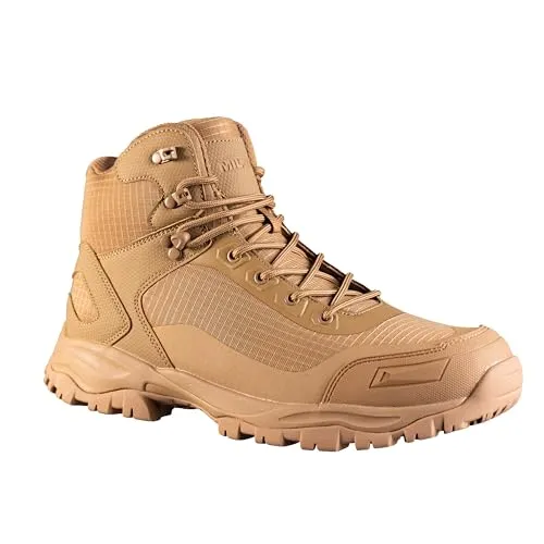 Mil-Tec Tactical Ripstop Schuhe - Beige (Coyote) - 11 US - Wanderschuhe aus robustem Polyester Ripstop-Gewebe, mit atmungsaktivem Mesh-Futter und stoßdämpfender EVA-Laufsohle für optimalen Komfort und Stabilität im Gelände.