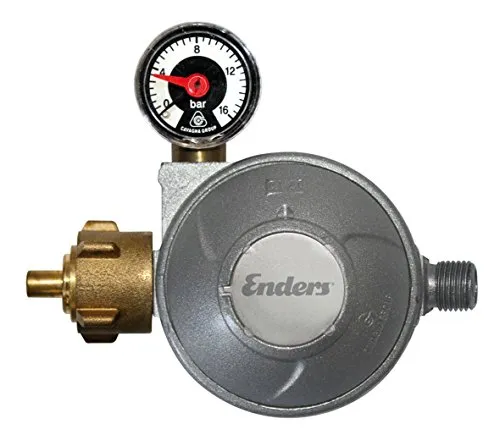 Gasdruckregler mit Manometer, 1,5kg/h - Sonstiges Camping & Outdoor, sicherer Druckregler mit präzisem Manometer für zuverlässige Gasversorgung beim Camping
