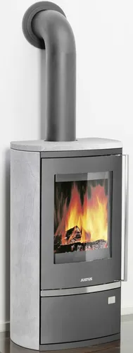 Kaminofen Justus Reno R - Raumluftunabhängiger Specksteinofen 6 kW - Öfen, langlebiger Dauerbrandofen für effiziente Wärmespeicherung und gemütliche Wärme in Ihrem Zuhause.