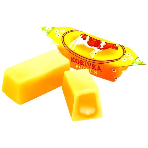 Weichkaramellen Korivka Roshen 1kg - Fruchtgummis/Lakritze, zarte Milchkaramellen in cremiger Schokoladenhülle, frisch verpackt für ein süßes Geschmackserlebnis.