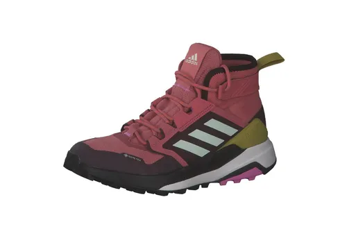 adidas TERREX Damen Wanderschuhe Trailmaker Mid GTX - Wanderschuhe für Damen, halbhoch geschnitten mit zusätzlichem Knöchelhalt, ideal für schnelle Wanderungen in jedem Gelände und mit grob profilierter Traxion Gummiaußensohle für optimalen Grip.