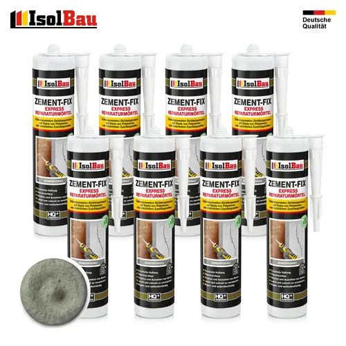 Reparaturmörtel Zement-Fix 8 x 300 ml Zementgrau Fugenmörtel Express Cement