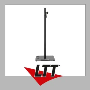 Gravity LS 431 C B Lichtstativ - Lautsprecher Zubehör mit kompakt stabilem Stahlfuß für sicheren Stand, höhenverstellbar von 105 - 184 cm und max. Belastbarkeit von 30 kg.