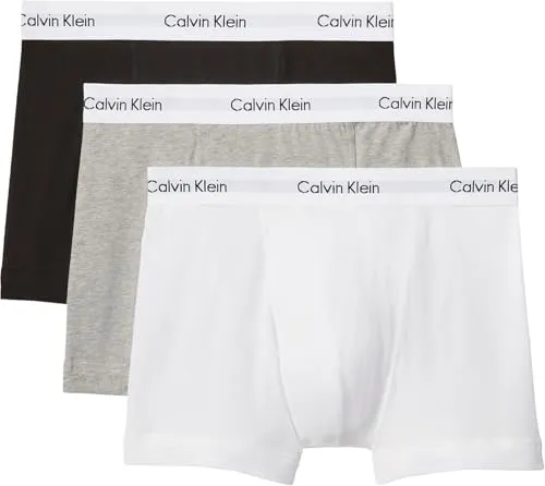 Calvin Klein Herren 3er-Pack Hüft-Shorts - Cotton Stretch - Retroshorts für Herren, komfortable Passform dank 95% Baumwolle und 5% Elastan, ideal für Alltag und Sport mit stilvollem CK-Branding.