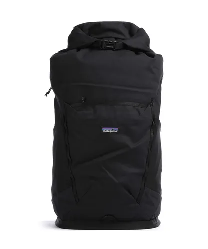 Patagonia Fieldsmith Roll Top Pack Black - Rucksack mit 32 Liter Volumen, anpassbarem Stauraum und 15-Zoll Laptopfach. Hergestellt aus wasserabweisendem Bio-Baumwoll-Canvas und Fair Trade zertifiziert für ethische Produktion.