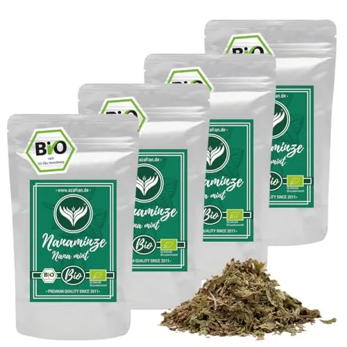 Azafran BIO Nana Minze Tee lose, Spearmint Minztee, krause Nanaminze 1kg