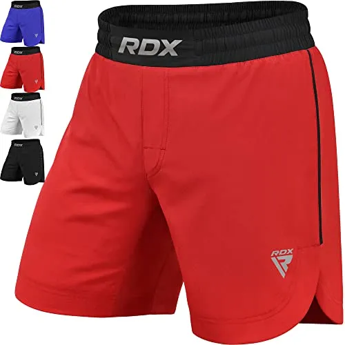 RDX MMA Shorts Sporthose Herren - Ideal für Kampfsport und Fitness - Trainingsbekleidung mit schnelltrocknendem Polyester-Spandex-Material, verstellbarem Kordelzug und anatomischen Schnitten für maximale Bewegungsfreiheit beim Boxen, Kickboxen und Muay Thai.
