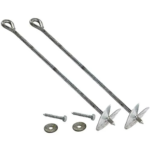 Spielturmking 2 Stück Bodenanker Grundanker Erdanker für Spielturm Schaukel (Bodenanker Screw SMART zum Eindrehen)
