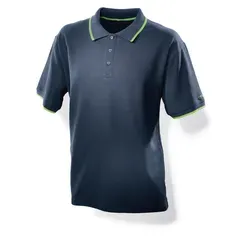 Festool-Fanartikel Poloshirt dunkelblau Herren - L - Herren-Shirt aus 100% Baumwolle, mit hochwertigem Japanprint des Festool Logos und seitlichen Schlitzen für optimalen Tragekomfort.