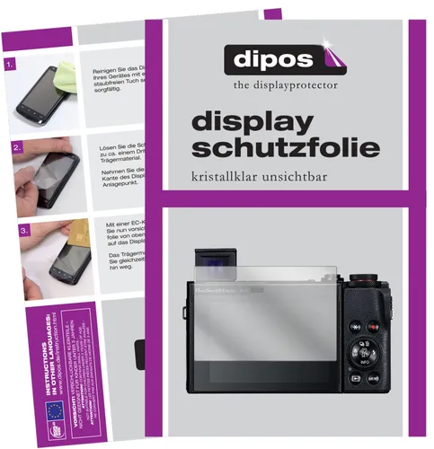 5x Schutzfolie für Canon PowerShot G5X Mark II Display Folie klar