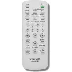 Ersatz Sony Fernbedienung für HCD-CPX1 | HCD-EH10 | HCD-EH15 | HCD-GT222 | HCD-GTZ3I - Weiß
