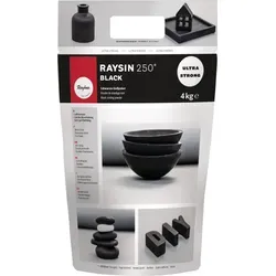 Rayher Gießpulver Raysin 250 4,0 kg schwarz - Bastellkoffer & -sets, hochwertiges Gießpulver für kreative Projekte, ideal für präzise Formen und langlebige Ergebnisse.