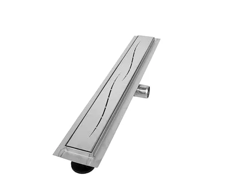 VILSTEIN Duschrinne 110cm Edelstahl - VILSTEIN Duschrinne für ein modernes Badezimmer: extra flach, mit hochwertigem Edelstahl und einfachem Siphon-System. Ideal für eine unkomplizierte Installation und Pflege. Verfügbar in verschiedenen Designs und Größen.