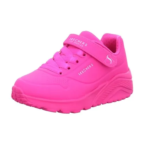 Skechers Kinderschuhe UNO LITE - CLASSIC in Rosa, Größe 30 - Sneaker mit bequemer Air-Cooled Memory Foam® Einlegesohle, ideal für aktive Mädchen. Perfekt für den Alltag, leicht und maschinenwaschbar.