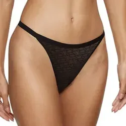 Triumph Signature Sheer String Schwarz 40 Damen - Eleganter Triumph String in Schwarz – Hochwertiges, transparentes Material für optimalen Komfort. Perfekt unter enger Kleidung, mit nahtlosem Design und schmeichelhafter Passform. Ideal für jeden Anlass!