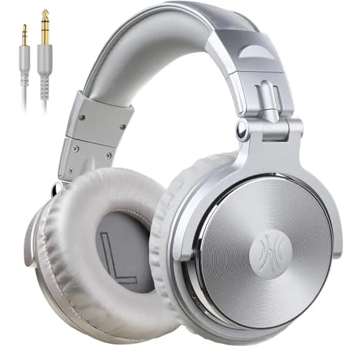 OneOdio Pro-10 Over Ear Kopfhörer mit Kabel - Kopfhörer mit 50mm Treiber für kraftvollen Bass und hervorragenden Klang. Ideal für Studio, DJ und Alltag. Faltbares Design und hoher Tragekomfort für stundenlangen Genuss.