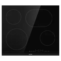 Gorenje ECT643BCSC 60 cm Keramik Kochfeld - Schwarzes 4-Zonen Keramik Kochfeld mit intuitiven Berührungsbedienelementen für präzises Kochen. Ideal für moderne Küchen.