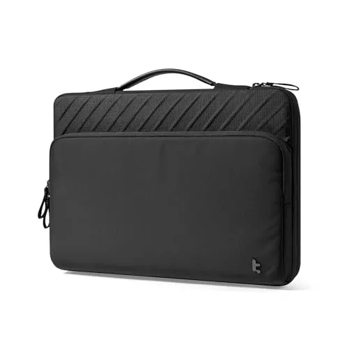 tomtoc 360° Laptoptasche für 15-Zoll MacBook Air M5/A3448 2026, M4/A3241 M3/A3114 M2/A2941, 15" MacBook Pro A1990 A1707, 15" Surface Laptop 7th/6/5, Wasserabweisend Notebooktasche für Pendeln