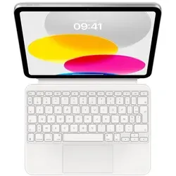 Apple Magic Keyboard Folio für iPad (10. Generation) – Französisch - Zubehör für Tablet PCs mit komfortablem Scherenmechanismus und großem Trackpad, ideal für produktives Arbeiten und flexibles Arbeiten in verschiedenen Blickwinkeln.