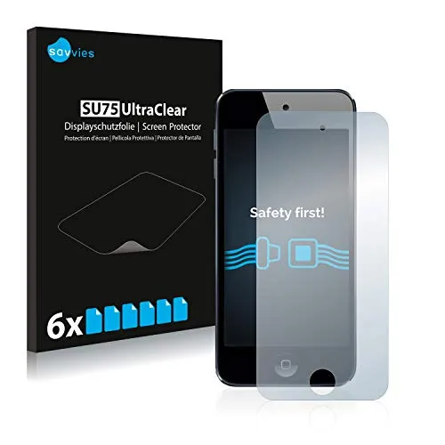 Savvies 6 Stück Schutzfolie für Apple iPod Touch (6. Gen.) Displayschutz-Folie Ultra-Transparent