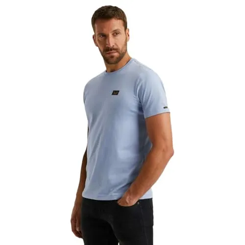 PME Legend Herren Rundhals T-Shirt American Classic 3XL Hydrangea - Stylisches PME Legend T-Shirt für Herren mit Rundhalsausschnitt. Leicht und bequem aus 95% Baumwolle, ideal für lässige Looks. Perfekt kombinierbar mit Jeans für einen trendigen Auftritt.