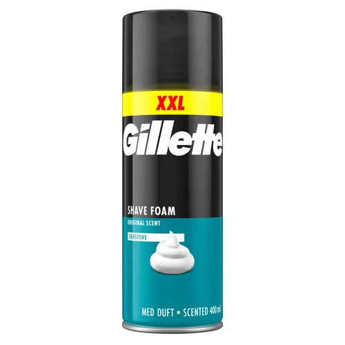 Gillette Sensitive Basis Rasierschaum 400 ml - Der Gillette Sensitive Rasierschaum (400 ml) bietet eine sanfte Pflege für die Haut und sorgt für eine mühelose Rasur. Ideal für empfindliche Haut und perfekt als Geschenk für Männer.