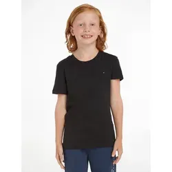 Tommy Hilfiger T-Shirt BOYS BASIC CN KNIT Kinder Kids Junior MiniMe,für Jungen grau 116 (6J)