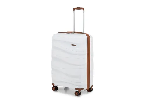 KONO Koffer Trolley - Mittelgroßer Hartschalenkoffer mit TSA Schloss - Koffer: Leichter 24-Zoll Reisekoffer mit 70 L Volumen, 360° Zwillingsrollen für müheloses Reisen und TSA Schloss für Sicherheit.
