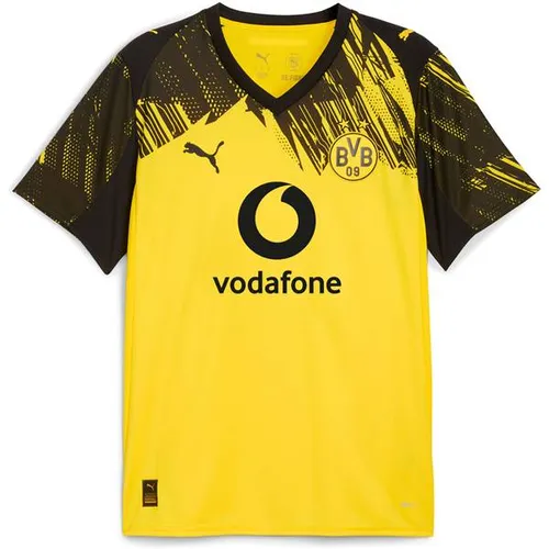 PUMA Borussia Dortmund 25/26 Heimtrikot Herren XXL - Fußball-Fanartikel, klassisches gelbes Heimtrikot mit einzigartiger schwarzer Grafik, ideal für wahre BVB-Fans und Stadionbesucher.