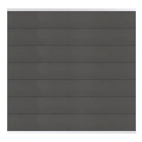 Osmo Multi Fence Elegance B Grundelement 180x180 cm Hellgrau Leiste Silber 4006850045655