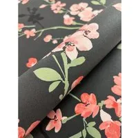 Newroom Vliestapete Anthrazit Floral Blumen - Elegante Tapete im romantischen 3D-Design mit Blumenmotiven, ideal für Wohnzimmer und Schlafzimmer. Bringen Sie frische Akzente in Ihr Zuhause!