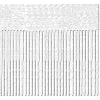 Bestlivings 2er Pack Fadenvorhang Fadengardine Gardine Vorhang 90 cm x 240 cm Weiß