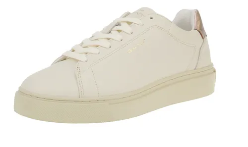 GANT Footwear Leder-Sneakers "Julice" in Creme - 39 - Sneaker aus hochwertigem Leder mit metallisch glänzenden Elementen, ideal für stilvolle Outfits und hohen Tragekomfort dank herausnehmbarer Decksohle.