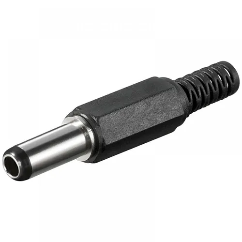 DC-Stecker 5,5x2,5mm mit Knickschutz - Lötmontage - Hohlstecker 5,5x2,5mm mit Knickschutz, ideal für Hobbybastler, schützt vor Kabelbruch und verlängert die Lebensdauer. Einfache Lötmontage für individuelle Anpassungen.